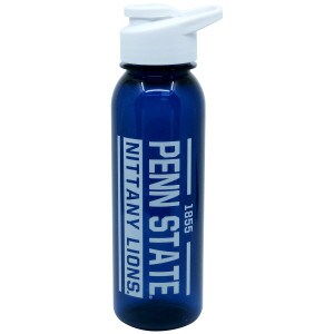 navy plastic water bottle with white lid Penn State Nittany Lions